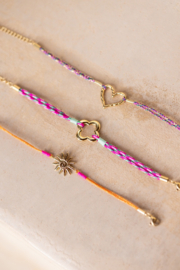 MyJewellery Sunrocks touw armbandje open hart