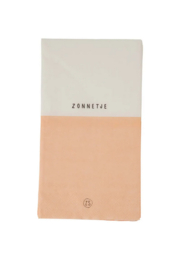 zusss servetten zonnetje 11x20cm wit/perzik