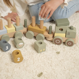 Little Dutch blokkentrein tractor | little farm