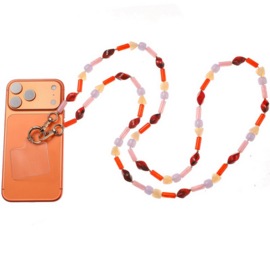Go Dutch Label telefoonkoord Long Stones - Lilac
