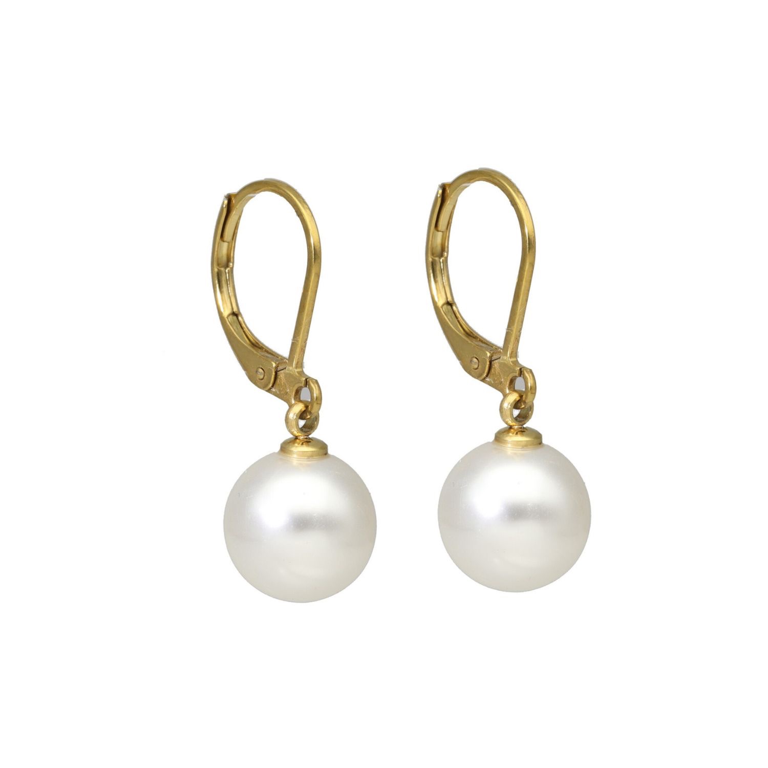 Camps & Camps oorbellen Pearl White