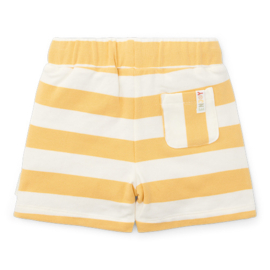 Little Dutch korte broek sunny yellow stripes