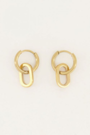 My Jewellery oorbellen | oorringen open ovaal goud*