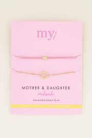 My Jewellery armbanden | set moeder & dochter mini goud