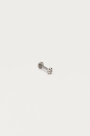 My jewellery Iconic oor piercing met mini klaver zilver