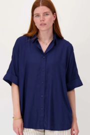 zusss boxy model blouse summer navy