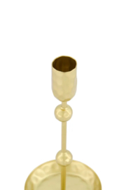 Zusss metalen kandelaar goud 20 cm