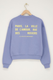 My Jewellery Lichtblauwe sweater "Paris la ville de l'amour"
