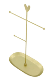 Zusss sieradenrekje hart hartje goud