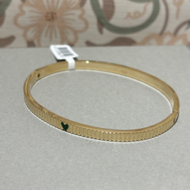 Zusss mooimakers bangle armband met hartje groen