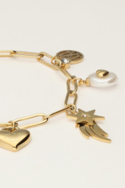 My Jewellery bedelarmband vallende ster goud