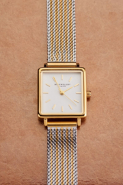 My Jewellery Vierkant horloge met multikleur schakelband