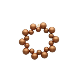 Camps & Camps armband Shiny Globe Bracelet koper
