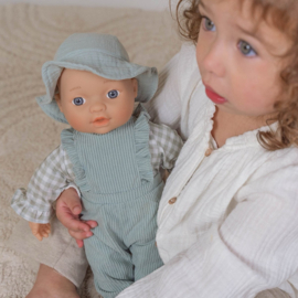 Little Dutch babypop kleertjes fresh green check
