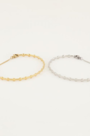 My Jewellery armband | mix bangle bolletjes zilver