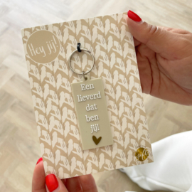 The Big Gifts Sleutelhanger Een lieverd dat ben jij