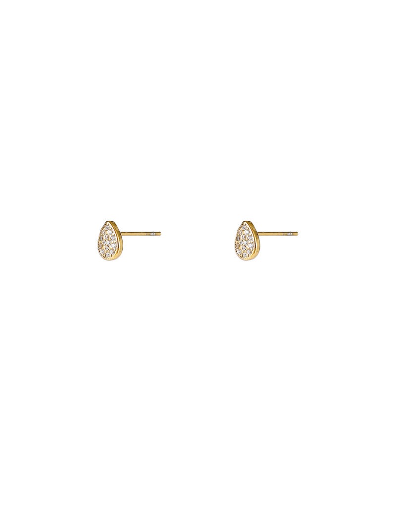Go Dutch Label sparkle drop stud