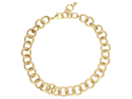Camps & Camps ketting goud mat Chuncky Hoops