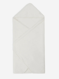 jollein badcape Embroidery 75x75cm ivory