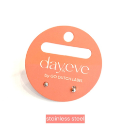 Go Dutch Label oorbellen Dot 2mm stud zilver