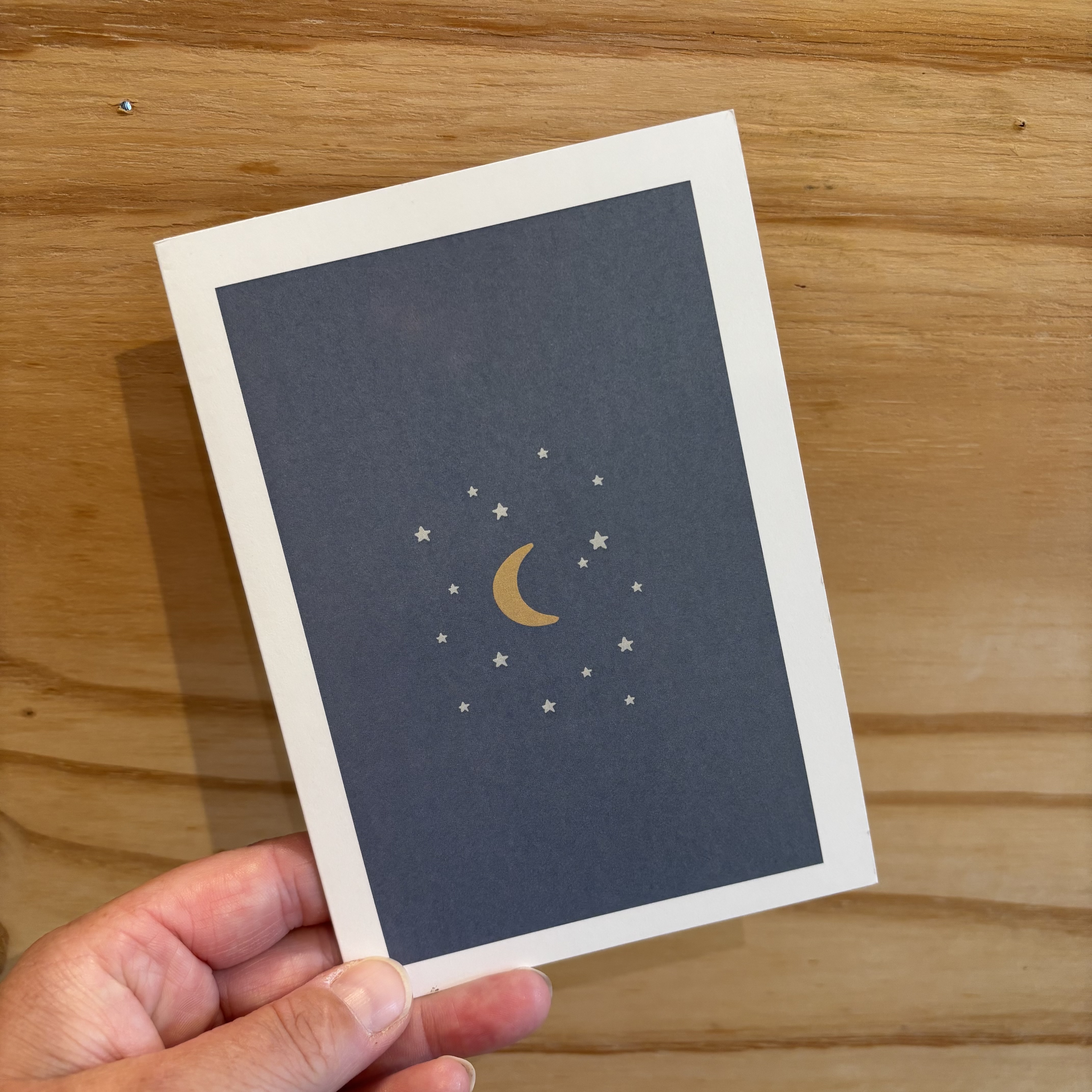the card company wenskaart maan met sterren