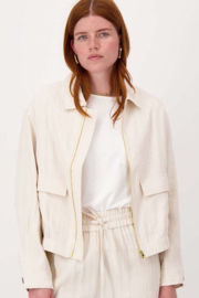 zusss jasje van structuur materiaal off white