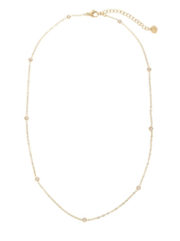 rose en camellia ketting strass