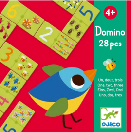Djeco spel | domino dieren 1,2,3