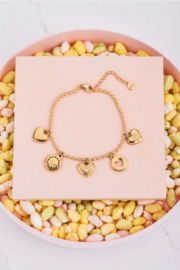 My jewellery armband | goud candy couture met bedels