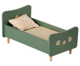 Maileg houten bed mini | mint blauw