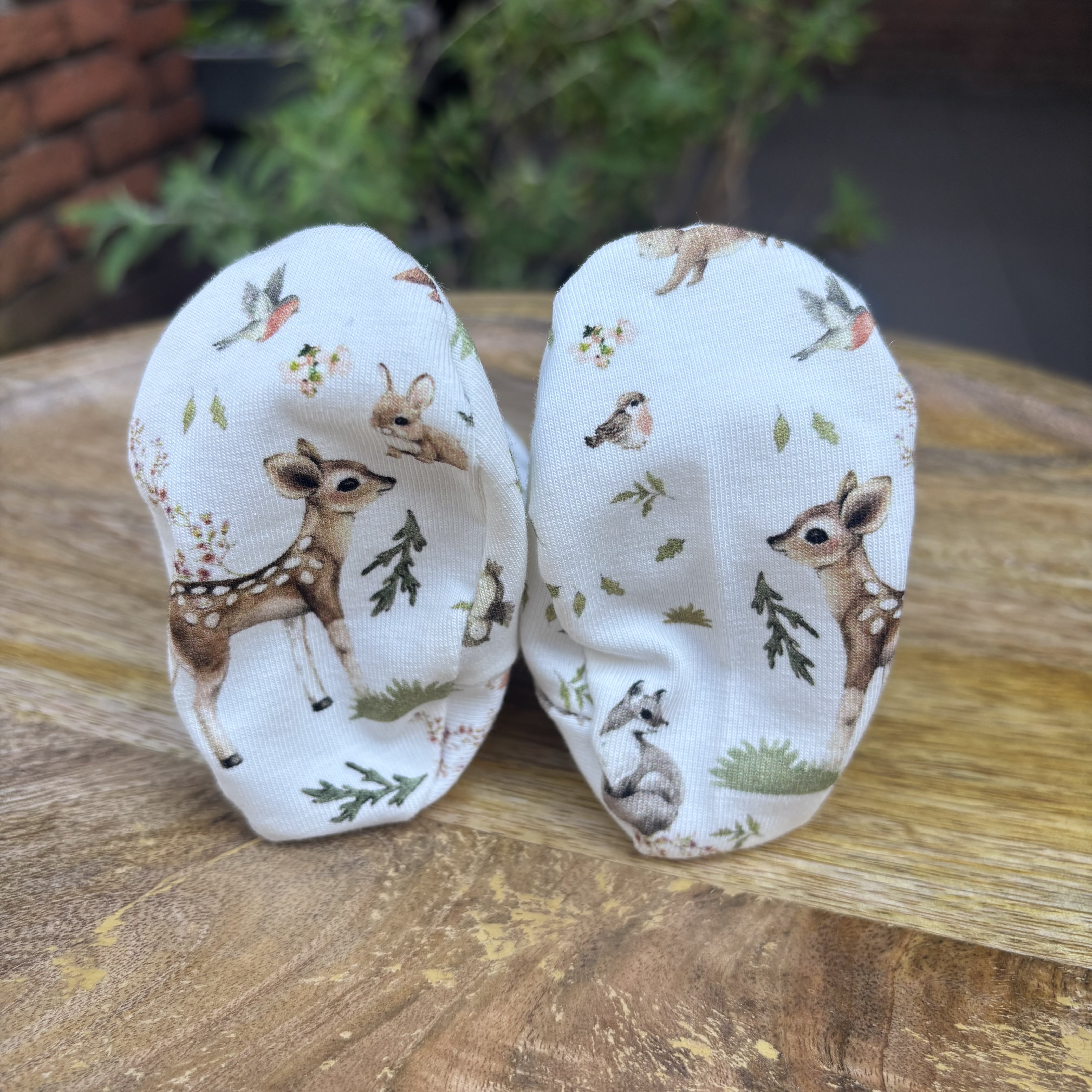 Petite Jenni slofjes bosdieren print