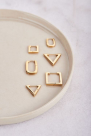 My Jewellery oorbellen | oorbellen driehoek klein goud