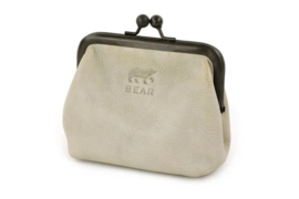 Bear Design klassieke beugelportemonnee Lorraine silver mink