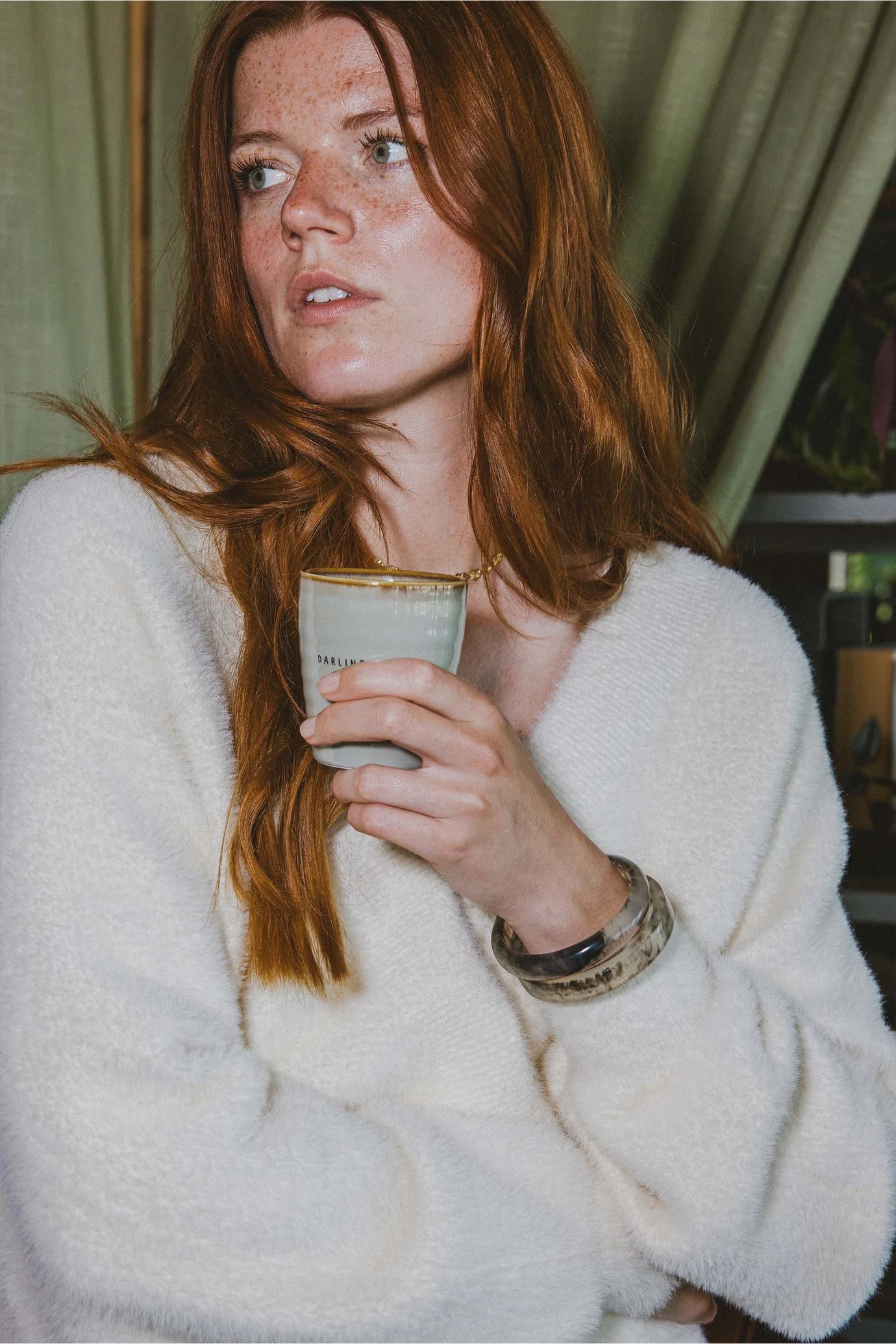zusss wikkel trui in fluffy garen off white