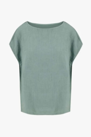 zusss top met boothals grijsblauw