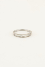 My Jewellery ring | Ring met ribbeltjes zilver.