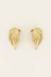 My Jewellery statement studs met reliëf | goud