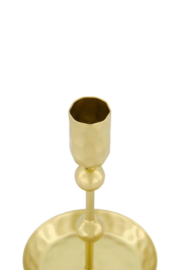 Zusss metalen kandelaar goud 15 cm