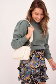 My jewellery tas | creme kleurige gewatteerde schoudertas