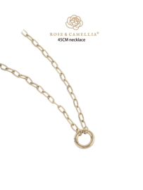 rose en camellia ketting 45cm ronde sluiting