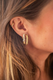 My Jewellery oorbellen | oorhangers met vlechtwerk zilver