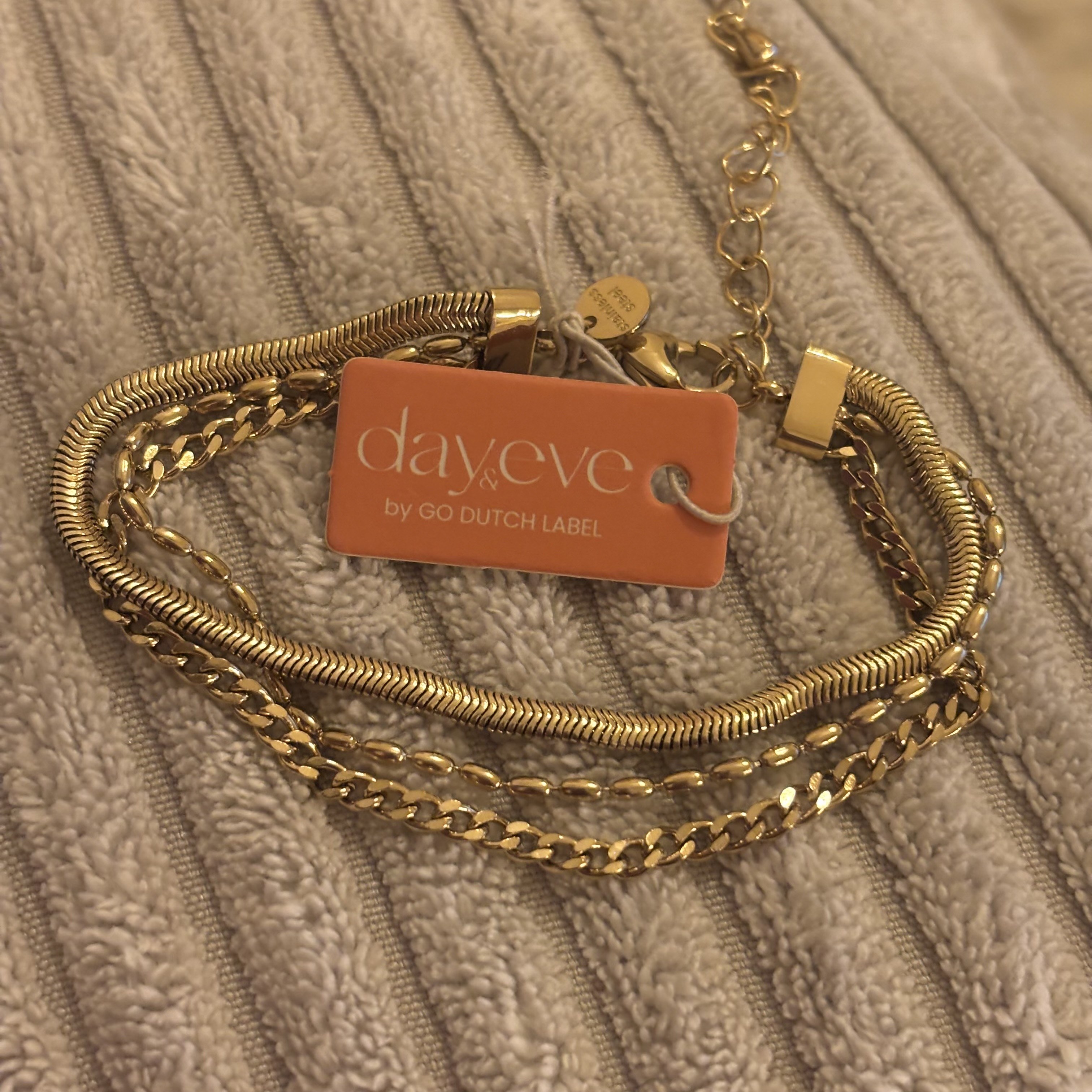 Go Dutch Label armband 3 dubbel met snake