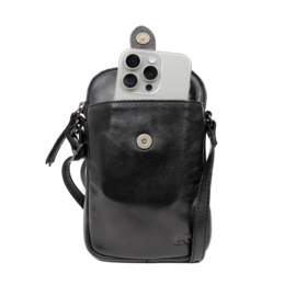 Bear Design telefoontasje 'Sev' zwart