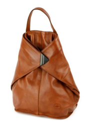 Bear design vouwugzakje 'Lisa' cognac