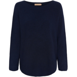 marta du chateau knitted top dagmar navy