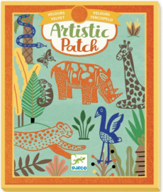 Djeco knutselen | artistic patch velvet wildernis