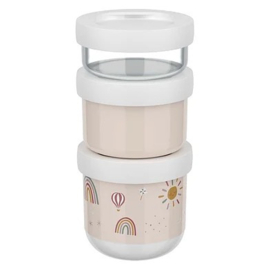 Mepal little dutch Snackbox Mio Sunshine & Rainbow 3-delig