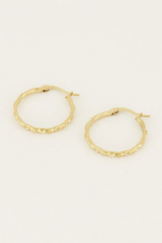 My Jewellery oorbellen | oorringen rond smal goud