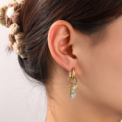 Go Dutch Label oorbellen summerhoop - 14k