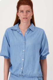 zusss denim blouse lichte denim